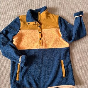 Klim Women's Blue and Orange Fleece Sweatshirt